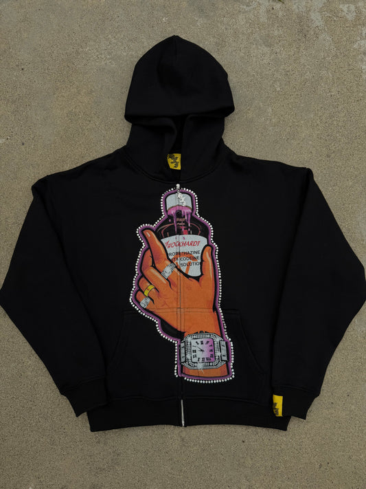 Rhinestone Wock Zipup