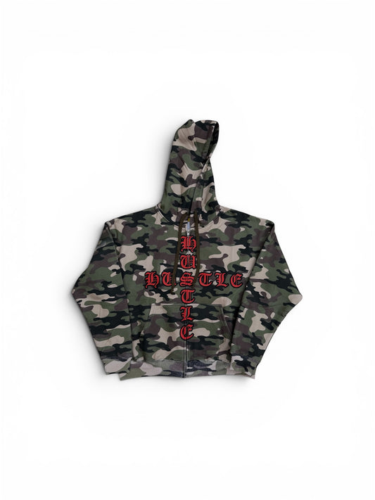 Camo Hustle Zipup