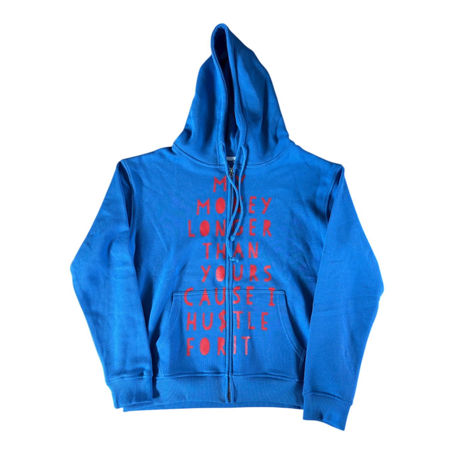 Blue/Red My Money Longer Zip Up